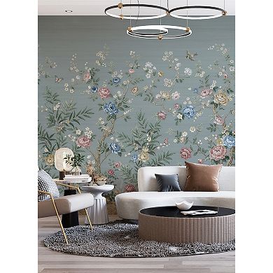 Brewster Home Fashions Winter Chinoiserie Mural Wallpaper Decals