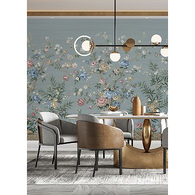 Brewster Home Fashions Winter Chinoiserie Mural Wallpaper Decals