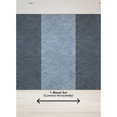 Brewster Home Fashions Waves Ocean Mural Wallpaper Decals