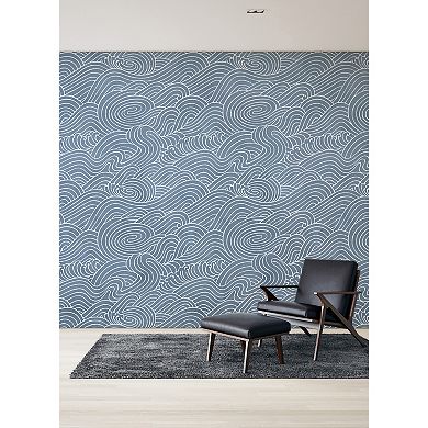 Brewster Home Fashions Waves Ocean Mural Wallpaper Decals