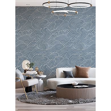 Brewster Home Fashions Waves Ocean Mural Wallpaper Decals