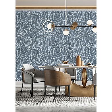 Brewster Home Fashions Waves Ocean Mural Wallpaper Decals