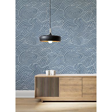 Brewster Home Fashions Waves Ocean Mural Wallpaper Decals