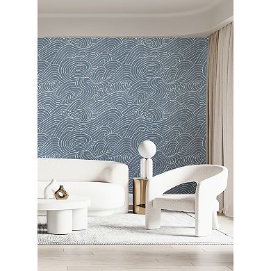 Brewster Home Fashions Waves Ocean Mural Wallpaper Decals