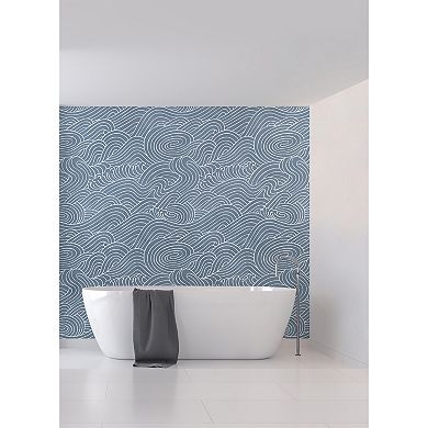 Brewster Home Fashions Waves Ocean Mural Wallpaper Decals