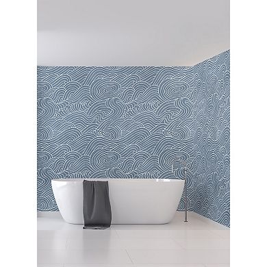 Brewster Home Fashions Waves Ocean Mural Wallpaper Decals