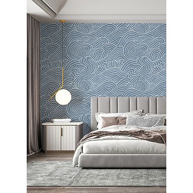 Brewster Home Fashions Waves Ocean Mural Wallpaper Decals