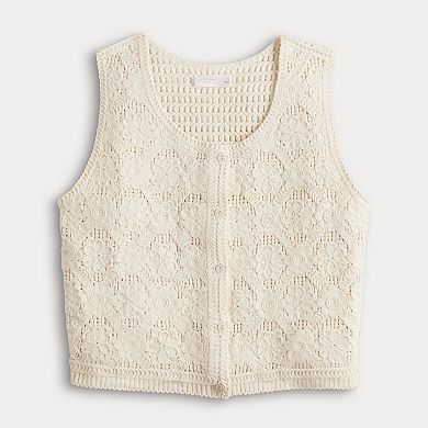 Women's LC Lauren Conrad Crochet Vest
