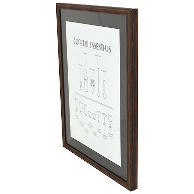 Cocktail Essentials Framed Art Wall Decor