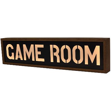 LED "Game Room" Light Box Wall Decor