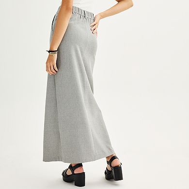 Juniors' SO® Front-Slit Maxi Skirt