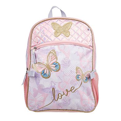 Girls 5-Piece Butterfly Backpack Set
