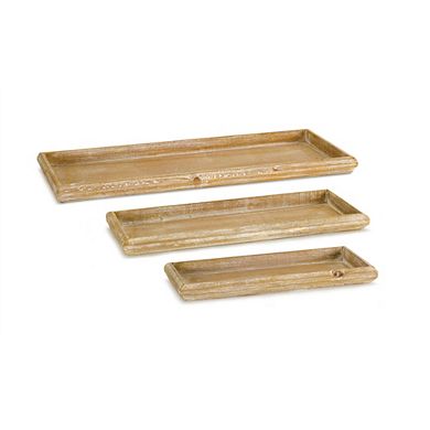 Natural Wooden Nesting Tray (Set of 6)