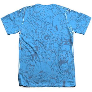 Looney Tunes Collage Of Characters Sleeve T-shirt