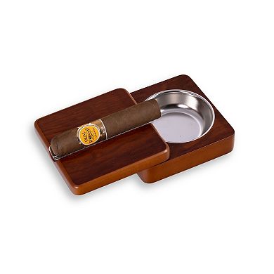 Bey-Berk Rosewood Swivel Cigar Ashtray