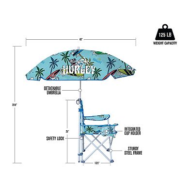 Hurley Kid's Quad Chair with Umbrella