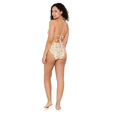 Juniors' Ninety-Nine?? Shirred Halter One-Piece Swim Suit