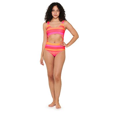 Juniors' Ninety-Nine° Ring One-Piece Swim Suit