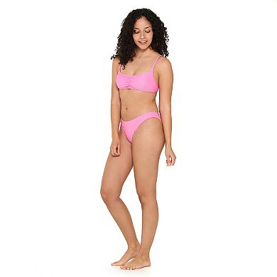 Juniors' Ninety-Nine° Shirred Bralette Swim Top