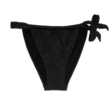 Juniors' Ninety-Nine?? Tunnel Single Side Tie Swim Bottoms