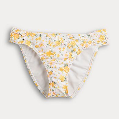 Juniors' Ninety-Nine° Double Tab Side Hipster Swim Bottoms