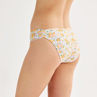 Juniors' Ninety-Nine° Double Tab Side Hipster Swim Bottoms