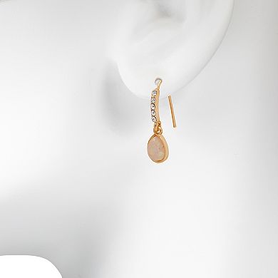 LC Lauren Conrad Simulated Opal Drop Earrings