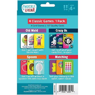 Chuckle & Roar 4-Pack Classic Card Game Set