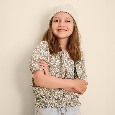 Girls 4-12 Little Co. by Lauren Conrad Organic Peasant Puff Sleeve Top