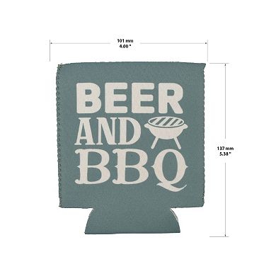 Beer and BBQ Coozie