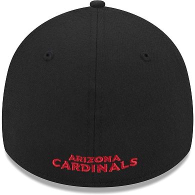 Men's New Era Black Arizona Cardinals  Main 39THIRTY Flex Hat