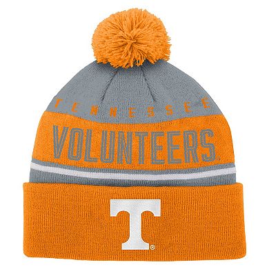 Youth Tennessee Orange Tennessee Volunteers Redzone Jacquard Cuffed Knit Hat with Pom