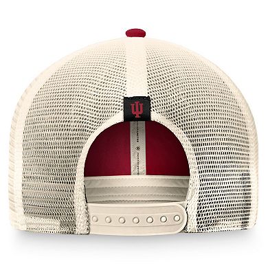 Men's Top of the World Crimson Indiana Hoosiers Refined Trucker Adjustable Hat