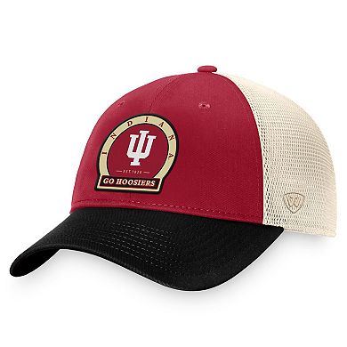 Men's Top of the World Crimson Indiana Hoosiers Refined Trucker Adjustable Hat