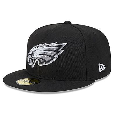 Men's New Era Black Philadelphia Eagles 2023 Inspire Change 59FIFTY Fitted Hat