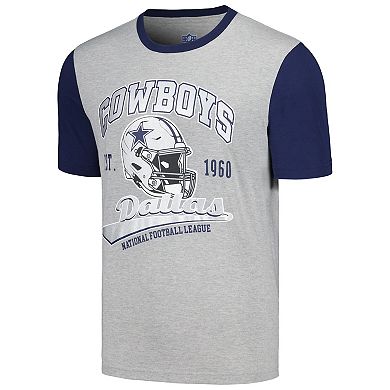 Men's G-III Sports by Carl Banks Gray Dallas Cowboys Black Label T-Shirt
