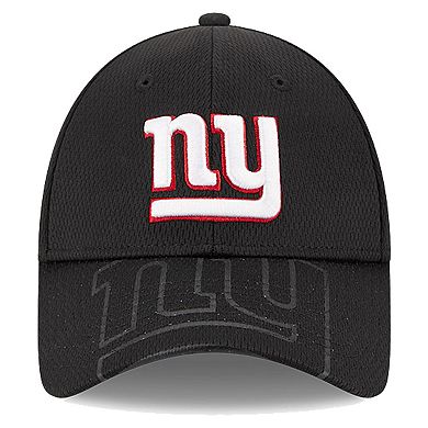 Men's New Era Black New York Giants Top Visor 9FORTY Adjustable Hat