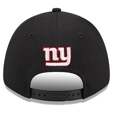 Men's New Era Black New York Giants Top Visor 9FORTY Adjustable Hat