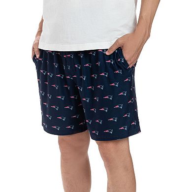 Men's Concepts Sport Navy New England Patriots Gauge Jam Two-Pack Shorts Set