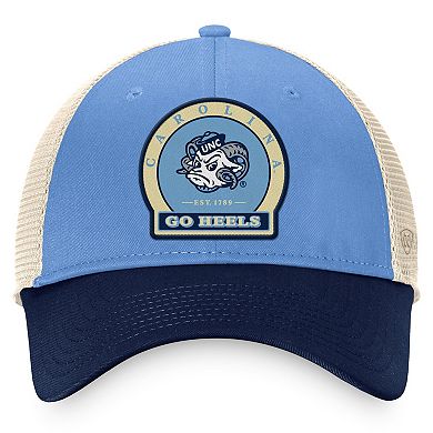 Men's Top of the World Carolina Blue North Carolina Tar Heels Refined Trucker Adjustable Hat