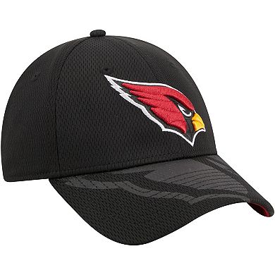 Men's New Era Black Arizona Cardinals Top Visor 9FORTY Adjustable Hat