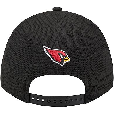 Men's New Era Black Arizona Cardinals Top Visor 9FORTY Adjustable Hat