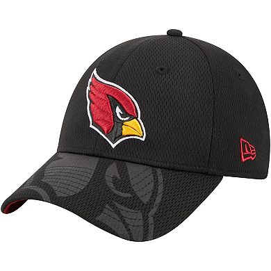 Men's New Era Black Arizona Cardinals Top Visor 9FORTY Adjustable Hat