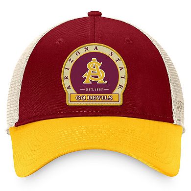 Men's Top of the World Maroon Arizona State Sun Devils Refined Trucker Adjustable Hat