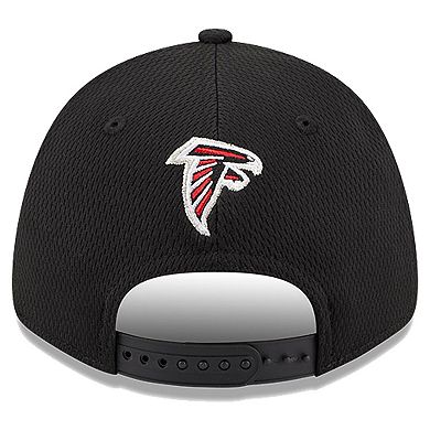 Men's New Era Black Atlanta Falcons Top Visor 9FORTY Adjustable Hat