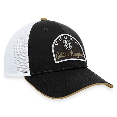 Men's Fanatics Branded Black/White Vegas Golden Knights Fundamental Adjustable Hat