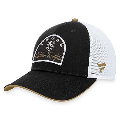 Men's Fanatics Branded Black/White Vegas Golden Knights Fundamental Adjustable Hat