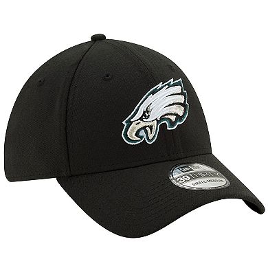 Men's New Era Black Philadelphia Eagles 39THIRTY Fitted Hat