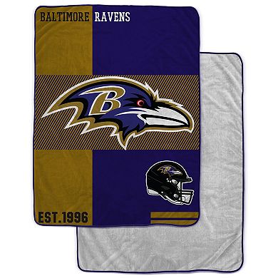 Pegasus  Baltimore Ravens 60" x 80" Sherpa Throw Blanket