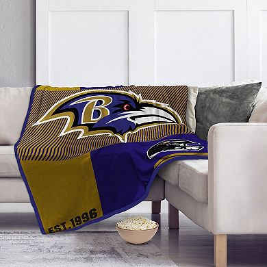 Pegasus  Baltimore Ravens 60" x 80" Sherpa Throw Blanket